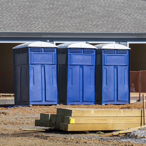 how often are the portable toilets cleaned and serviced during a rental period in Erick